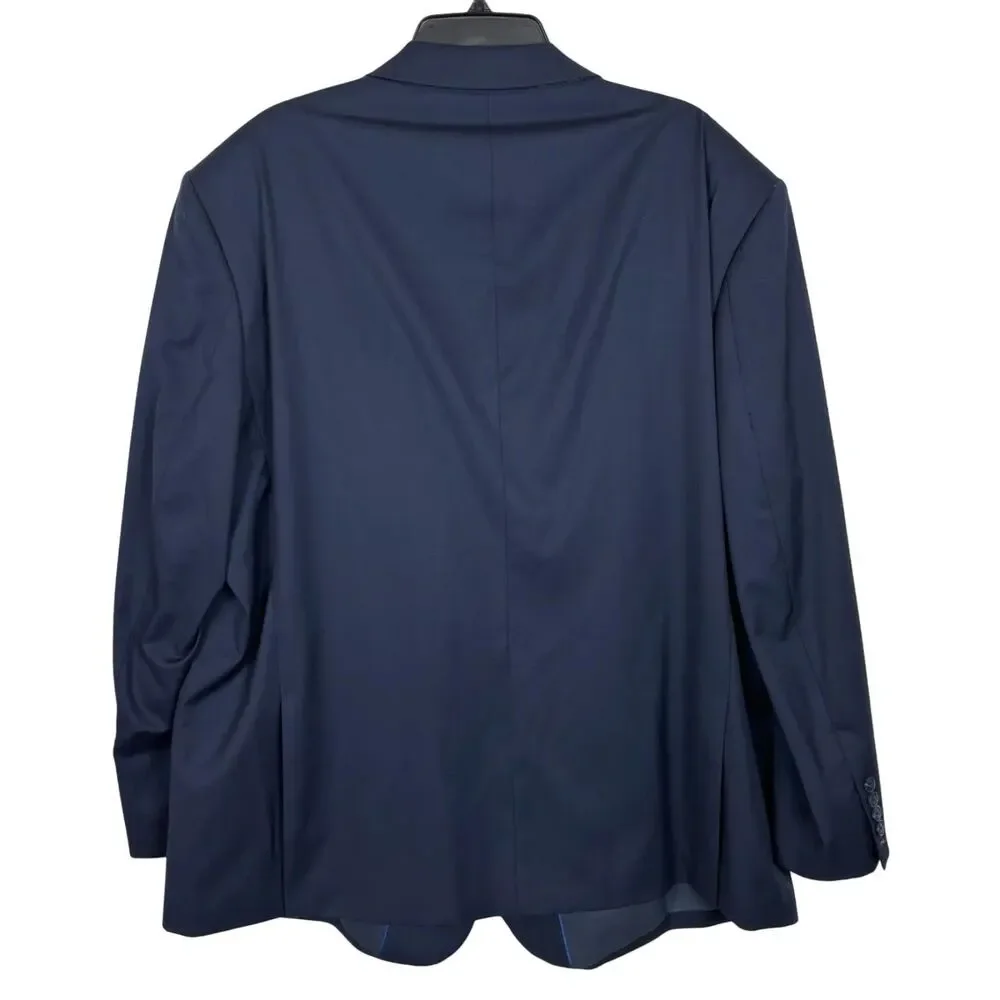 Bert Pulitzer Navy Blue Two Button Blazer Men's 54 Regular
